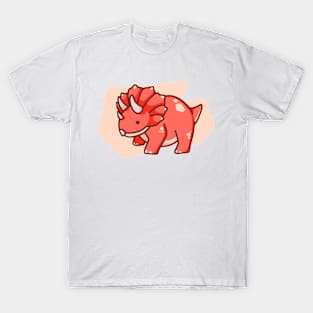 Cute chubby dinosaur, dino, triceratops T-Shirt